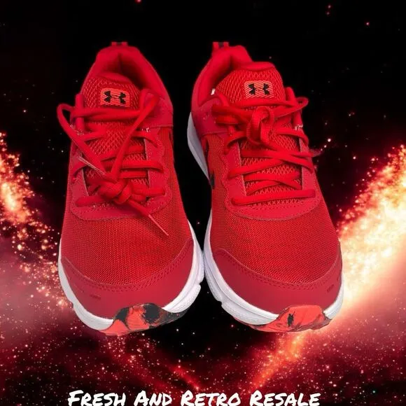 Under Armour Shoes Men Running Training Athletic red‎ 9 UA Charged Assert 10 new