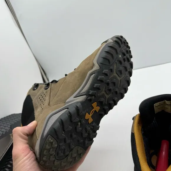 Under Armour Tabor Ridge Mens 8 Hiking Boots Shoes Gore-Tex Leather Hunting GTX
