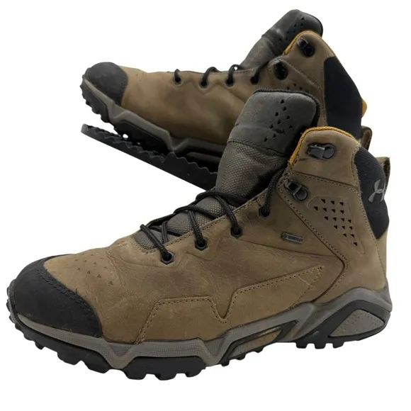 Under Armour Tabor Ridge Mens 8 Hiking Boots Shoes Gore-Tex Leather Hunting GTX