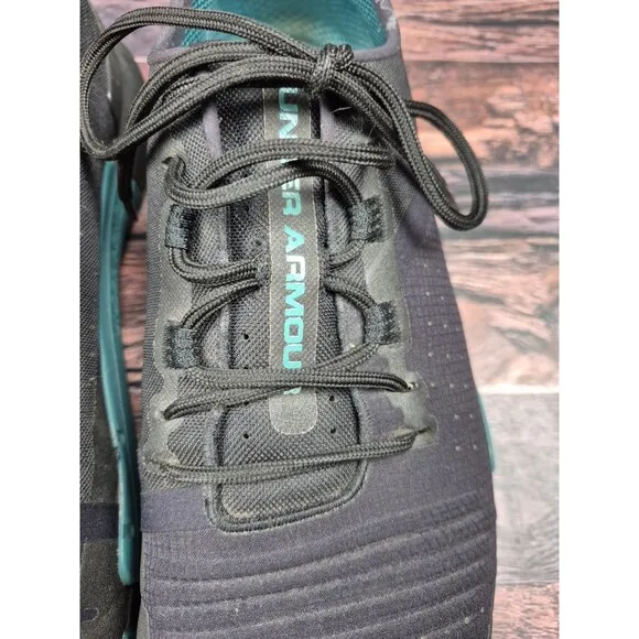 Under Armour TriBase Reign Training Shoes Men's 12 Black Teal 3021289-001 Gym