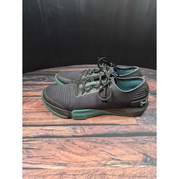 Under Armour TriBase Reign Training Shoes Men's 12 Black Teal 3021289-001 Gym