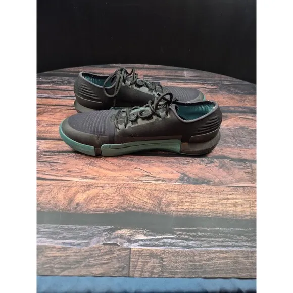 Under Armour TriBase Reign Training Shoes Men's 12 Black Teal 3021289-001 Gym