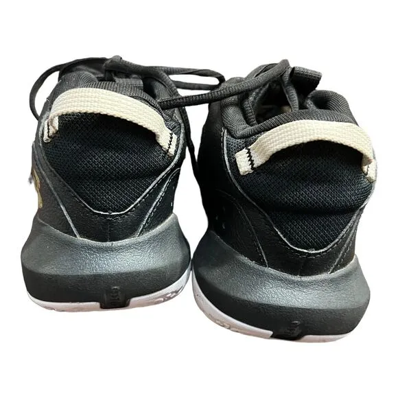 Under Armour Unisex Lockdown 6 Black Basketball Shoes Sneakers Size M 8 W 9.5