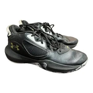 Under Armour Unisex Lockdown 6 Black Basketball Shoes Sneakers Size M 8 W 9.5