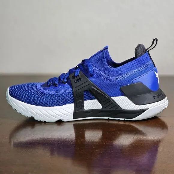 Under Armour UA Project Rock 4 Training Gym Shoes Blue Black Men's Size 8.5 HOVR