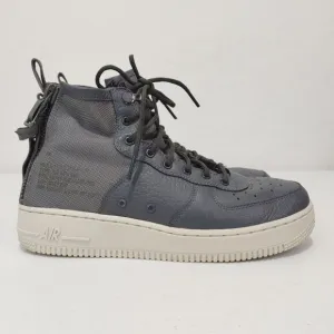 Unisex Nike SF Air Force 1 Mid Grey / OFF White Size 6.5Y / 8 Women's