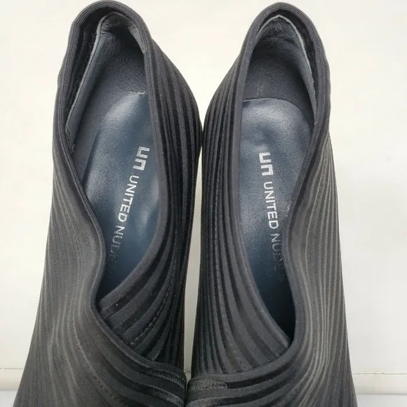 United Nude Fold Mid Shoes Heels Booties Round Toe