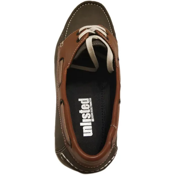 Unlisted by Kenneth Cole Men's Comment-After Slip-on Boat Shoes Brown 8.…