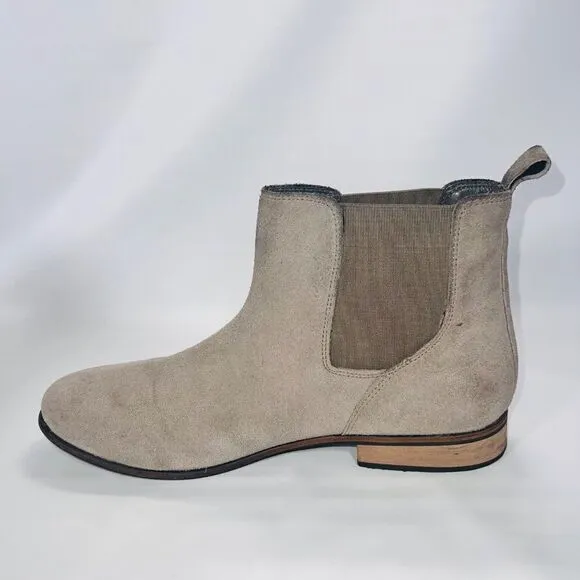Urban Outfitters UO Chelsea Suede Boots Beige Men's 10