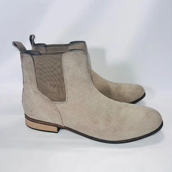 Urban Outfitters UO Chelsea Suede Boots Beige Men's 10
