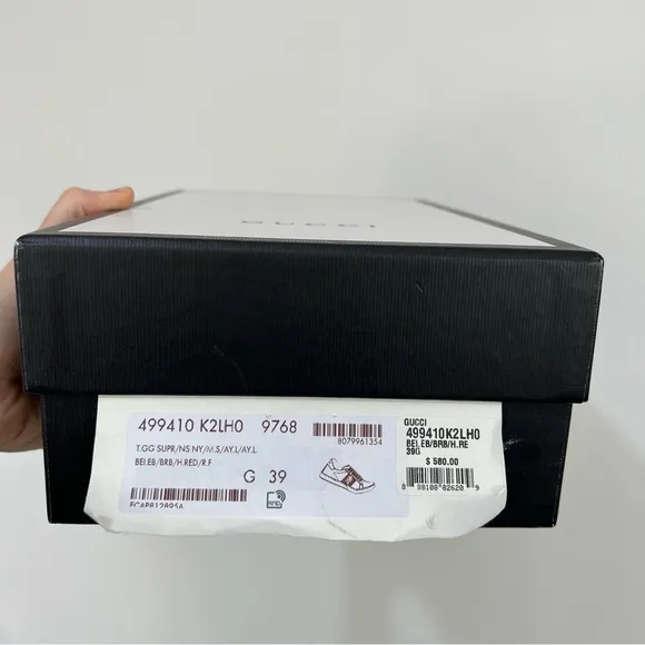 Used Gucci Ace GG Supreme Sneakers Monogram striped size 39 classic with…