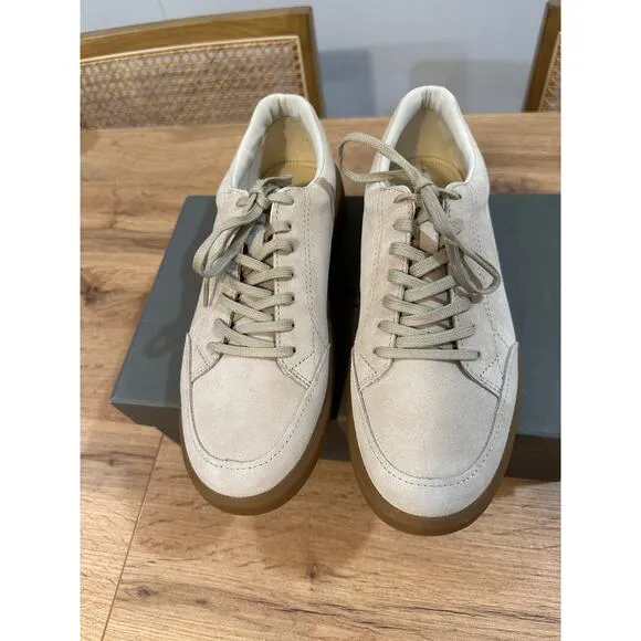 Vagabond Free People Collab Maya Suede Sneakers Off White Size 38 EU 8 US NIB