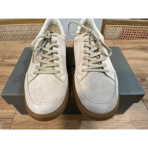 Vagabond Free People Collab Maya Suede Sneakers Off White Size 38 EU 8 US NIB