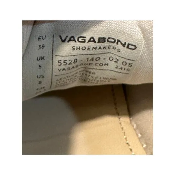 Vagabond Free People Collab Maya Suede Sneakers Off White Size 38 EU 8 US NIB