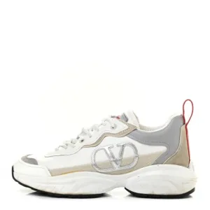 VALENTINO GARAVANICalfskin Split Shegoes Sneakers 36.5 Ghiaccio White