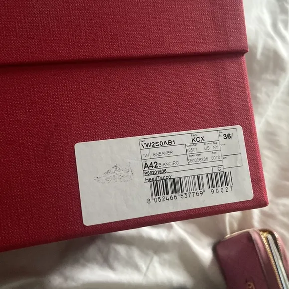 VALENTINO GARAVANICalfskin Split Shegoes Sneakers 36.5 Ghiaccio White