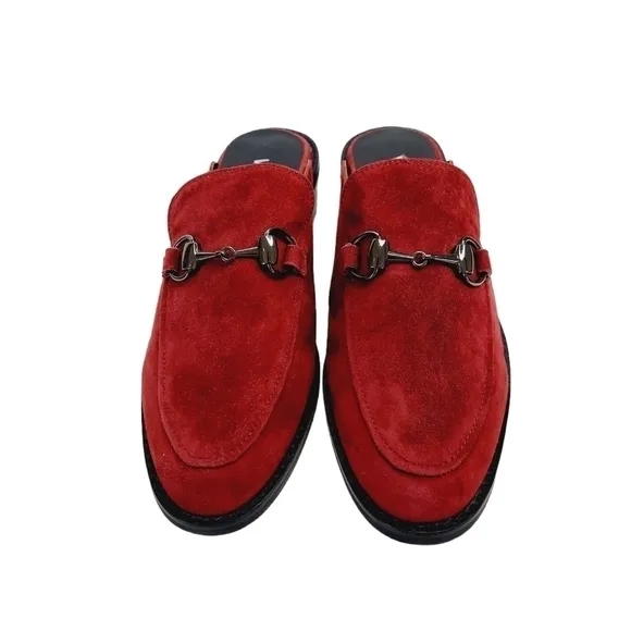 Vaneli Womens Mules Size 7 M Suede Burgundy Slip On Shoes Clog Classic  NEW Mod