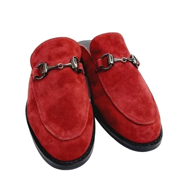 Vaneli Womens Mules Size 7 M Suede Burgundy Slip On Shoes Clog Classic  NEW Mod