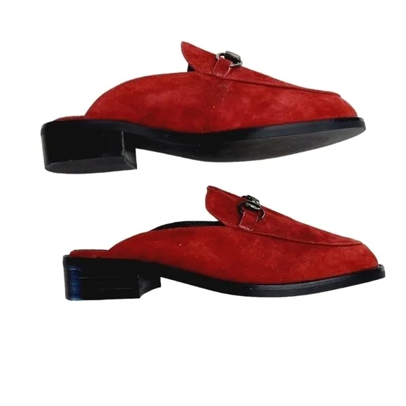 Vaneli Womens Mules Size 7 M Suede Burgundy Slip On Shoes Clog Classic  NEW Mod