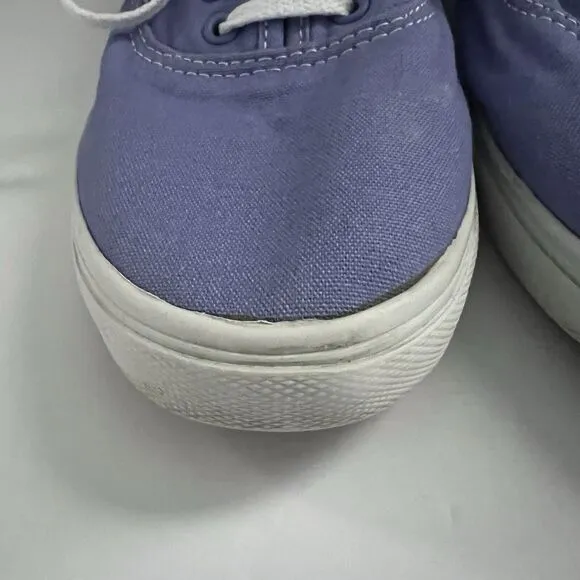 Vans Authentic Classic Lavender Purple Skate Shoes Low Top Lace Men 8.5 Women 10