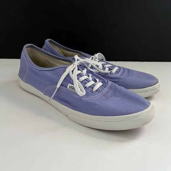 Vans Authentic Classic Lavender Purple Skate Shoes Low Top Lace Men 8.5 Women 10