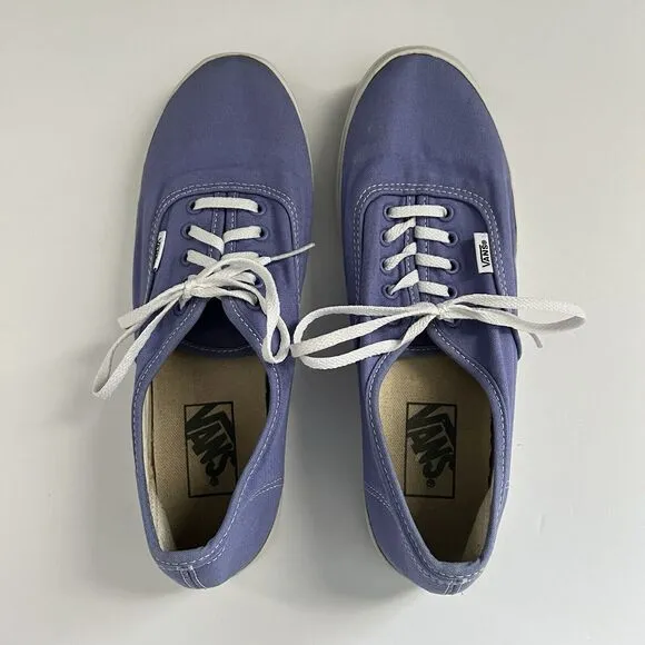 Vans Authentic Classic Lavender Purple Skate Shoes Low Top Lace Men 8.5 Women 10