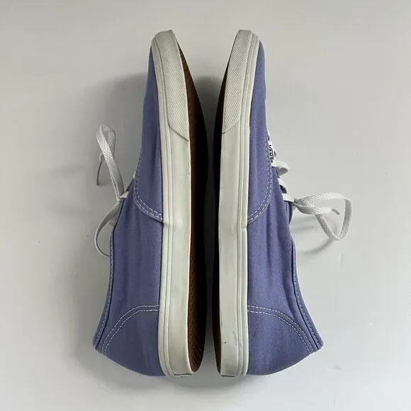Vans Authentic Classic Lavender Purple Skate Shoes Low Top Lace Men 8.5 Women 10