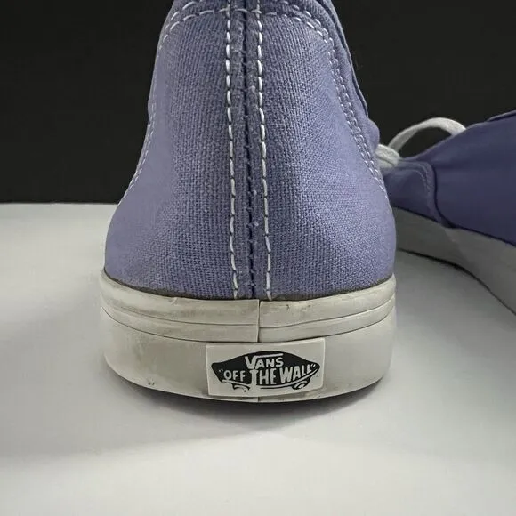 Vans Authentic Classic Lavender Purple Skate Shoes Low Top Lace Men 8.5 Women 10