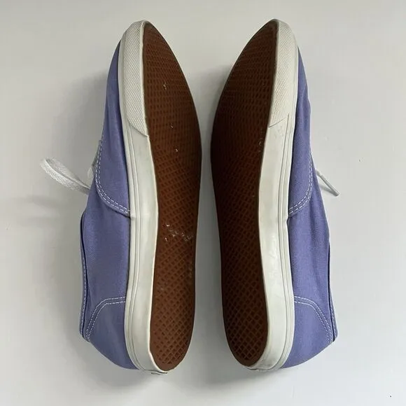 Vans Authentic Classic Lavender Purple Skate Shoes Low Top Lace Men 8.5 Women 10