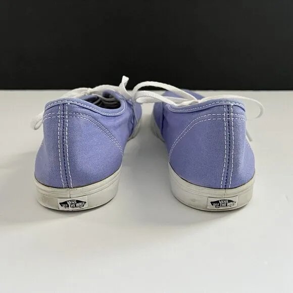 Vans Authentic Classic Lavender Purple Skate Shoes Low Top Lace Men 8.5 Women 10