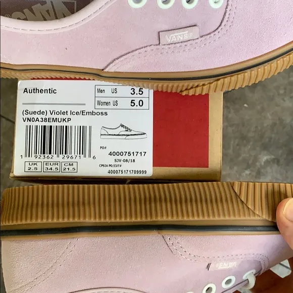 VANS AUTHENTIC SUEDE VIOLET ICE/EMBOSS WMNS