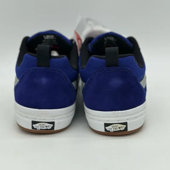 Vans Blue and White Sneakers with Streamlined Design