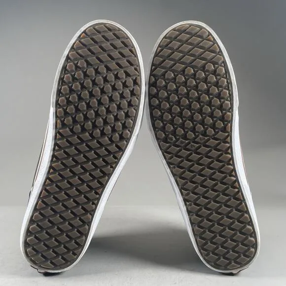 Vans Chapman Mid MTE Men’s 10 Black Suede Leather Plaid Slate Shoes Casual EUC