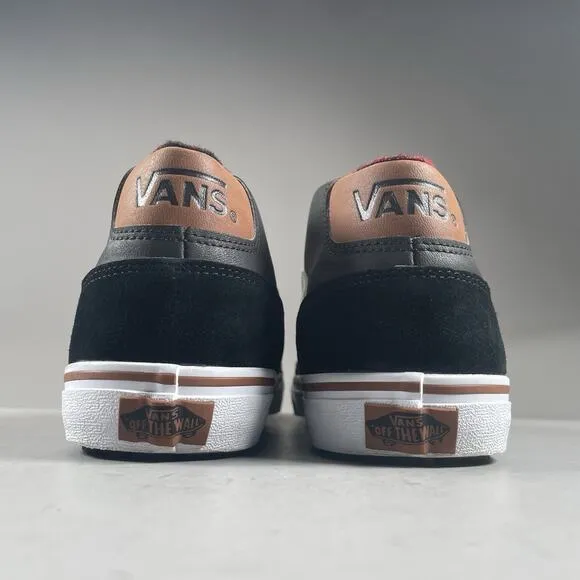 Vans Chapman Mid MTE Men’s 10 Black Suede Leather Plaid Slate Shoes Casual EUC