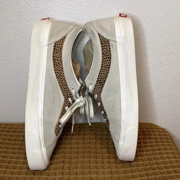 Vans Classic Bold NI Tiny Cheetah Turtledove US Men’s Sz 9.5 Beige Skate‎ Shoes