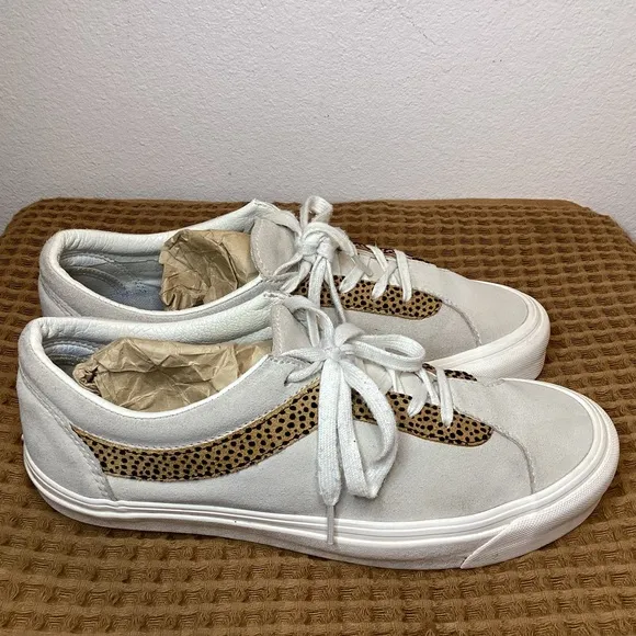 Vans Classic Bold NI Tiny Cheetah Turtledove US Men’s Sz 9.5 Beige Skate‎ Shoes