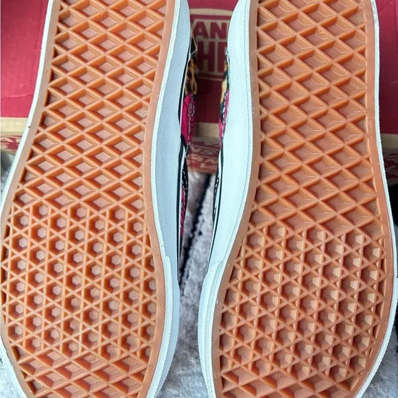 Vans Classic Slip -ON Rose /Animal checkerboard skate Shoes