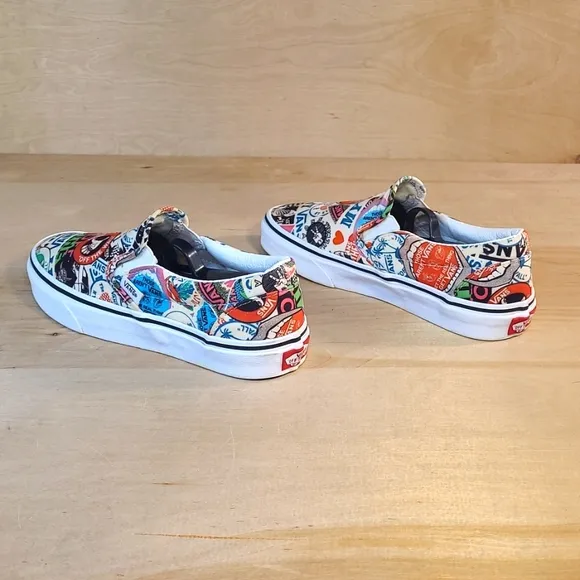 Vans Classic Slip On Sticker Mash Up Multicolor Slip-On Sneakers