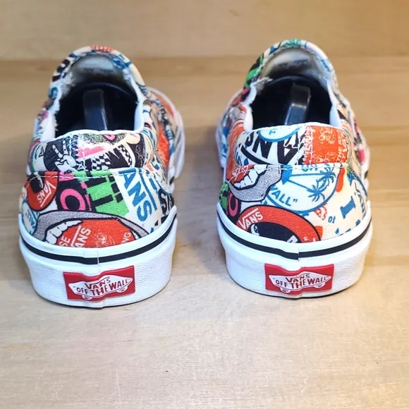 Vans Classic Slip On Sticker Mash Up Multicolor Slip-On Sneakers
