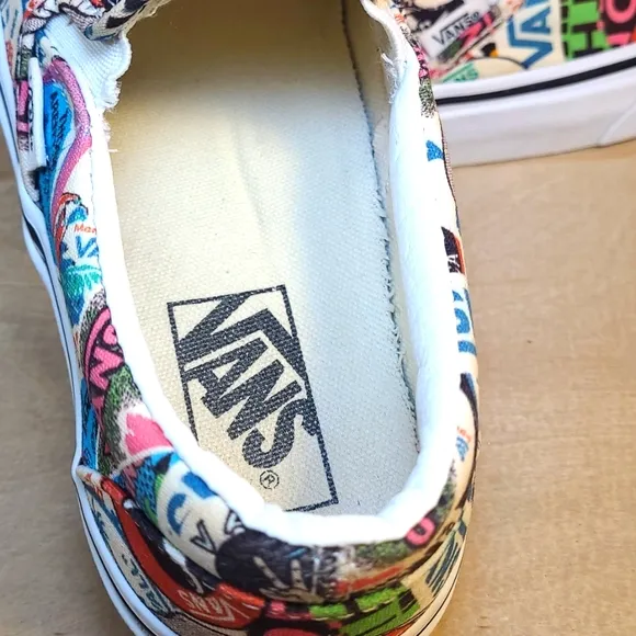 Vans Classic Slip On Sticker Mash Up Multicolor Slip-On Sneakers