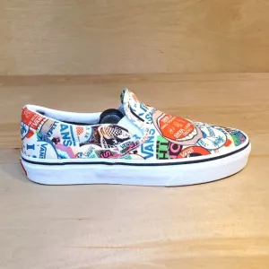Vans Classic Slip On Sticker Mash Up Multicolor Slip-On Sneakers