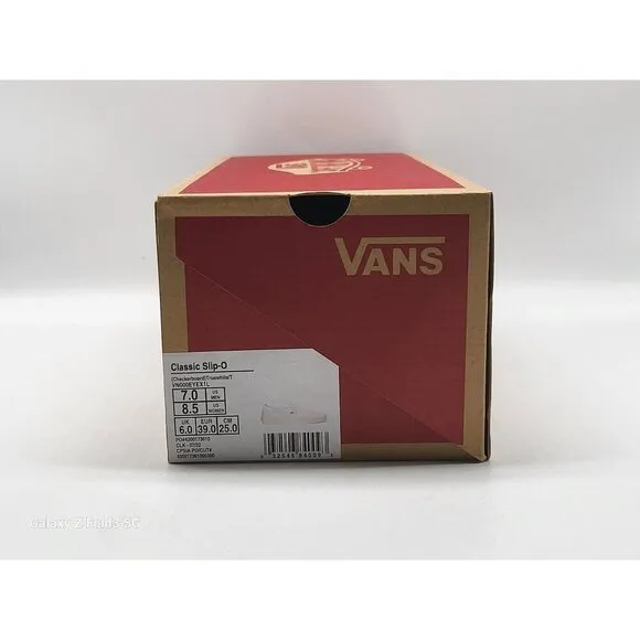 Vans Classic Slip On VN000EYEX1 Wom Shoes Sneakers White Skate Size 8.5
