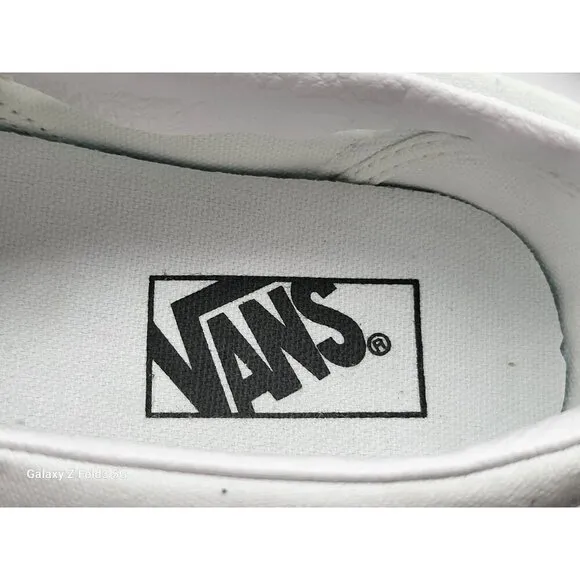 Vans Classic Slip On VN000EYEX1 Wom Shoes Sneakers White Skate Size 8.5