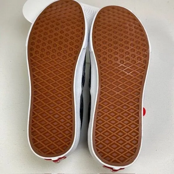 Vans Classic Slip-On Wireframe‎ Skull Print Navy Canvas Sneakers US Men's 10