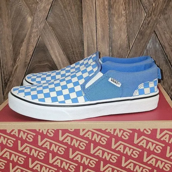 Vans Classic Slip On Checkerboard Shoes Size 5.5 Youth / Women 7