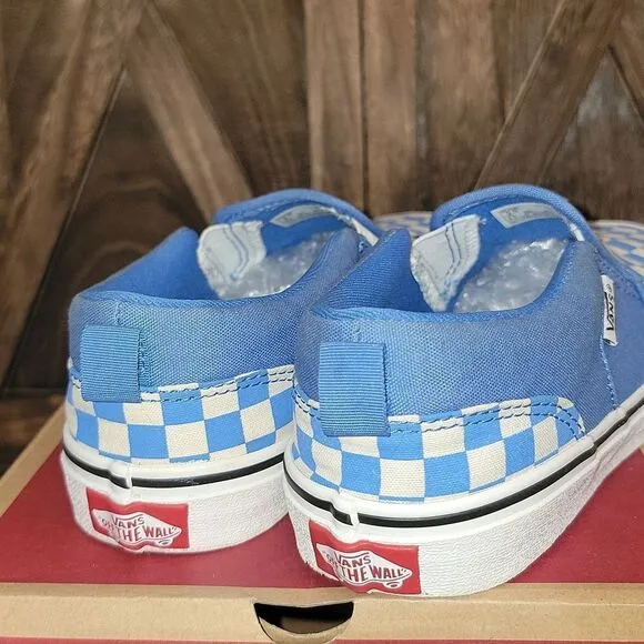 Vans Classic Slip On Checkerboard Shoes Size 5.5 Youth / Women 7