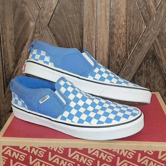 Vans Classic Slip On Checkerboard Shoes Size 5.5 Youth / Women 7