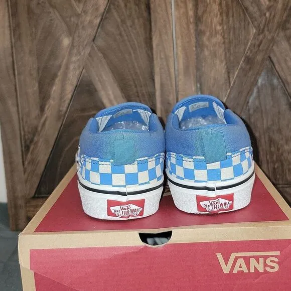 Vans Classic Slip On Checkerboard Shoes Size 5.5 Youth / Women 7