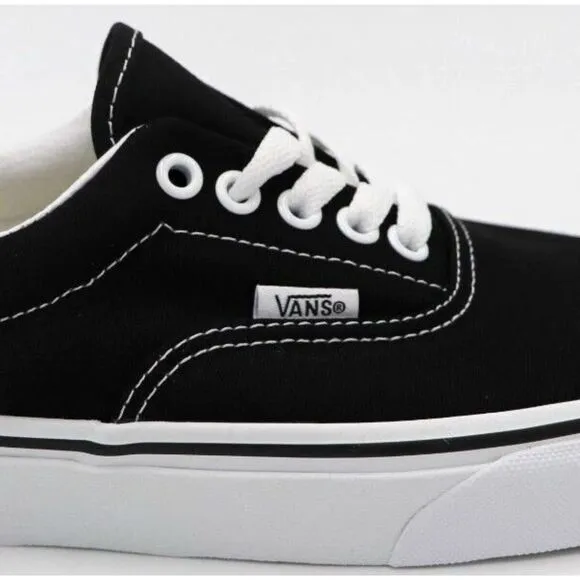 Vans Era Mens Black Shoes Size 10 Classic Skateboard Sneakers