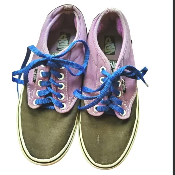 Vans Era Off the Wall Classic Purple/ black Shoes Unisex Womans Size 7.5